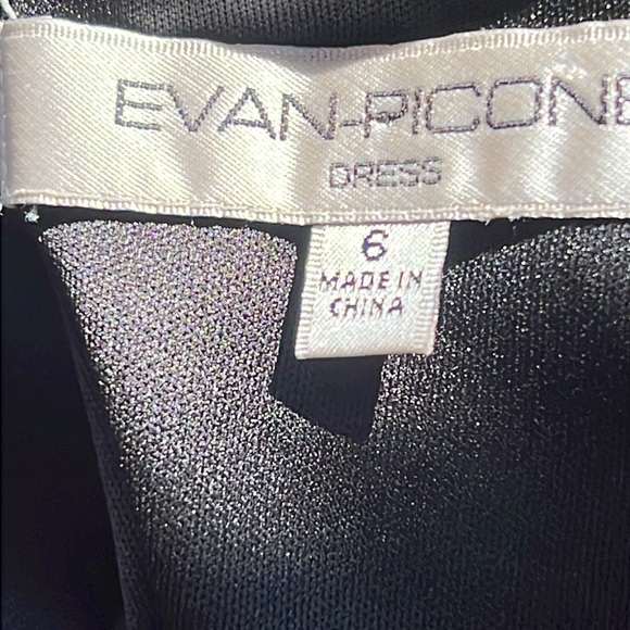 Evan Picone Black Layered Midi Dress……..797 - Picture 9 of 11